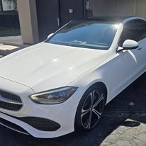 White Mercedes, exterior