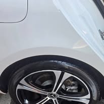 White Mercedes, wheel detail